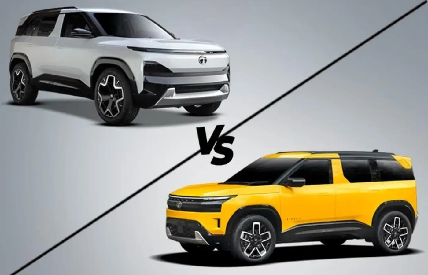 Tata Sierra: Key visual differences between the  EV & ICE versions. Featured Image